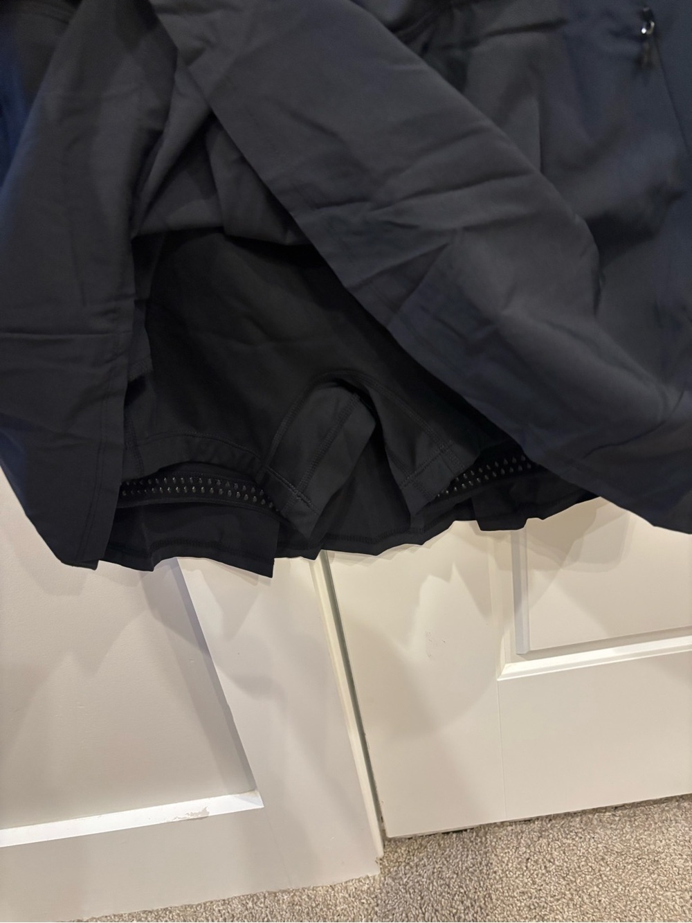 Black Active Skort with Zip Pockets - Picture 4 of 6